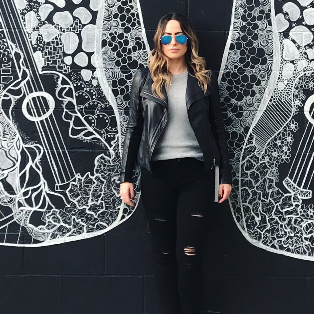 RAY BAN BLUE MIRROR AVIATORS